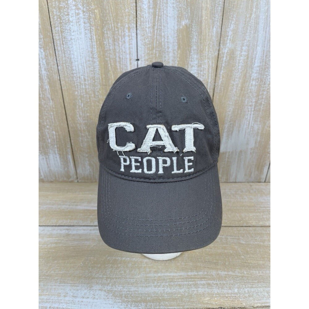 CAT People Hat Ball Cap Adjustable Strap Back Gray Relaxed Fit